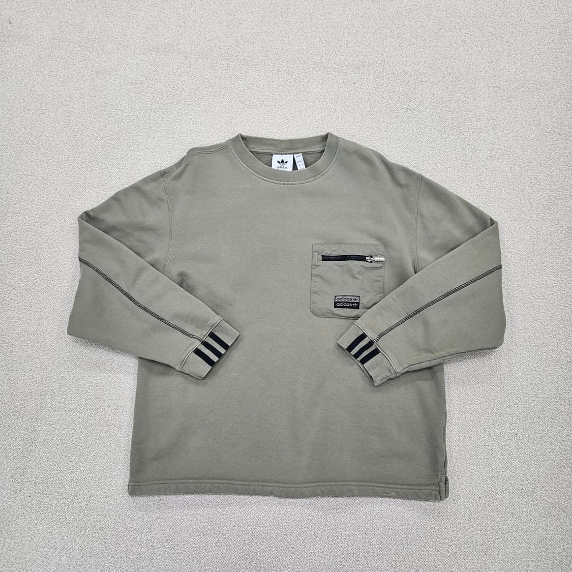 [L] 아디다스 포켓 라운드 긴팔 티셔츠 1209J1 상품이미지1
