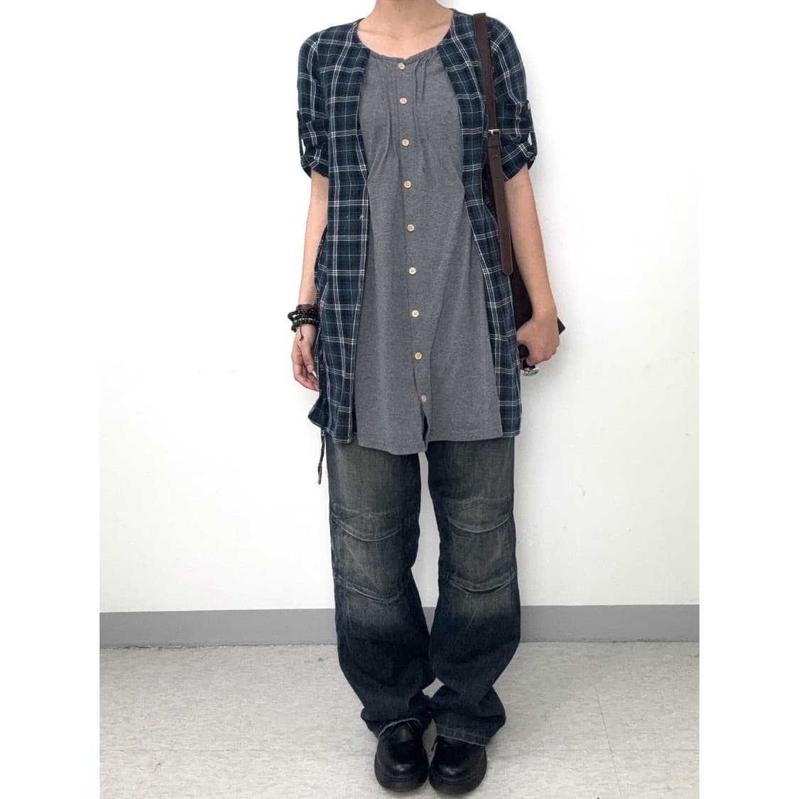 빈티지 모리걸 레이어드 원피스 상품이미지1