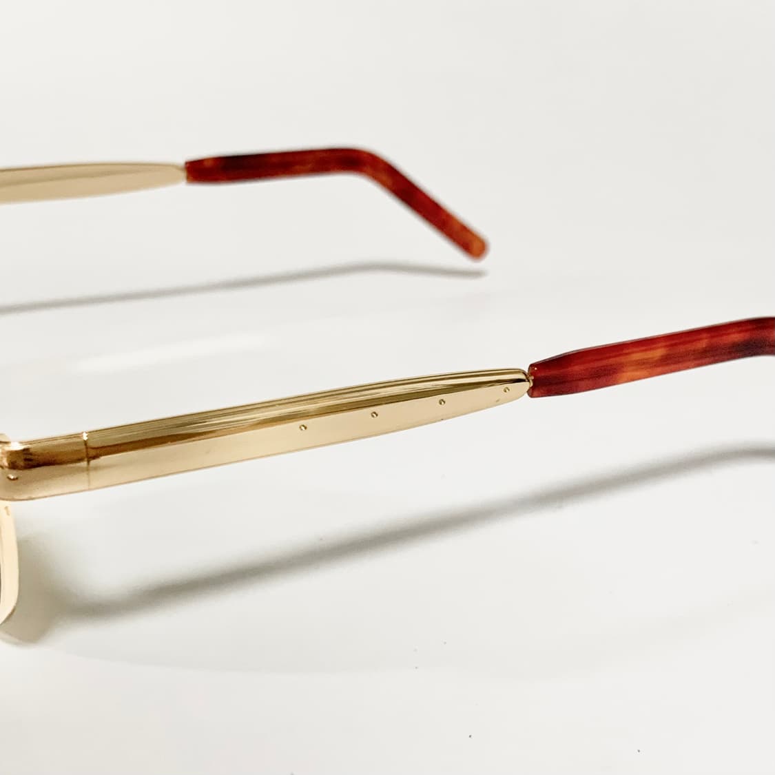 991 Y2K 빈티지 3컬러 골드메탈 원형 선글라스 데드스탁 픽키안경 상품이미지6