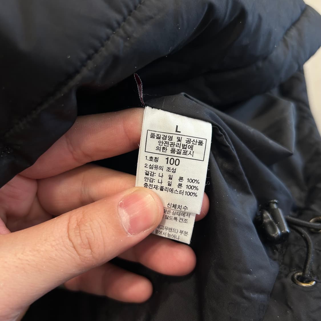 노스페이스 엑셀로프트 스몰로고 경량 패딩 상품이미지4