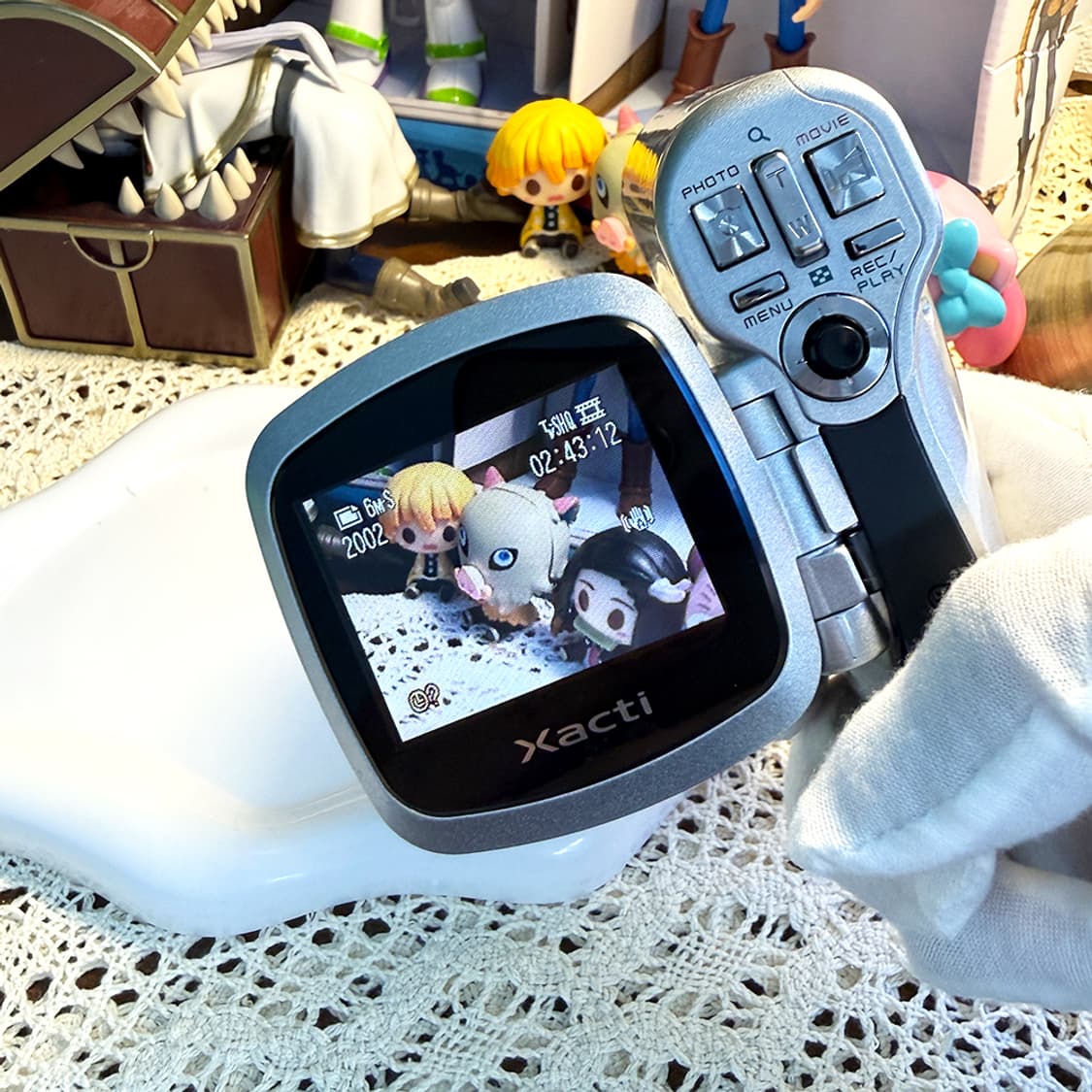 [⭐레어] 산요 Sanyo CA6 실버 조약돌 브이로그 비디오 캠코더 상품이미지8