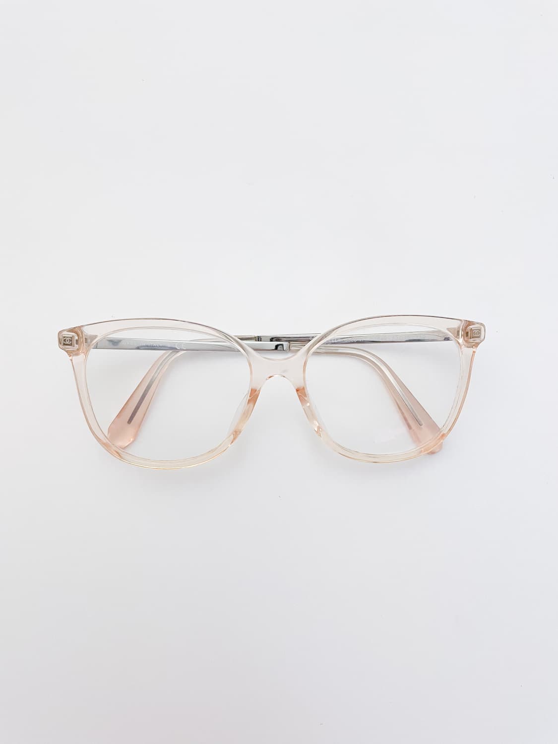 샤넬 클리어 투명 안경 안경테빈티지 상품이미지1