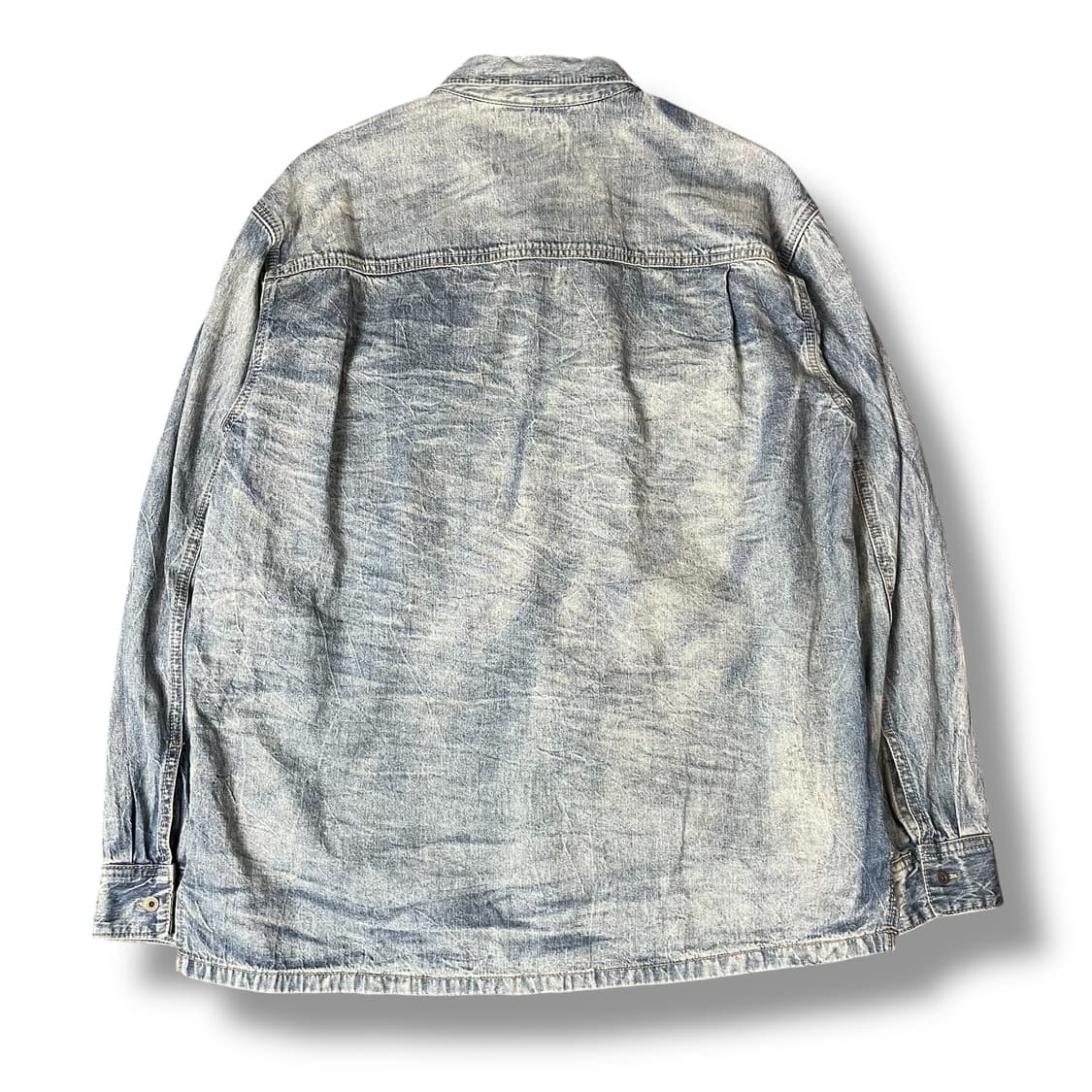 버커루 데미지 워싱 데님 셔츠 XL 상품이미지2