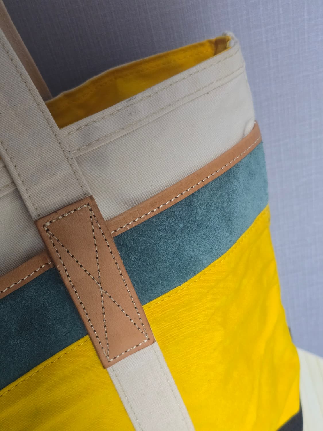 Masterpiece 마스터피스 레더 캔버스 토트백 상품이미지6