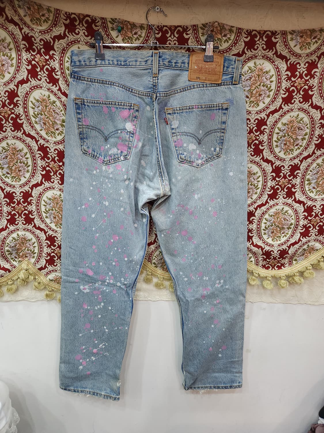 리바이스 90s 501 usa 페인팅 리메이크 데님팬츠

 상품이미지9