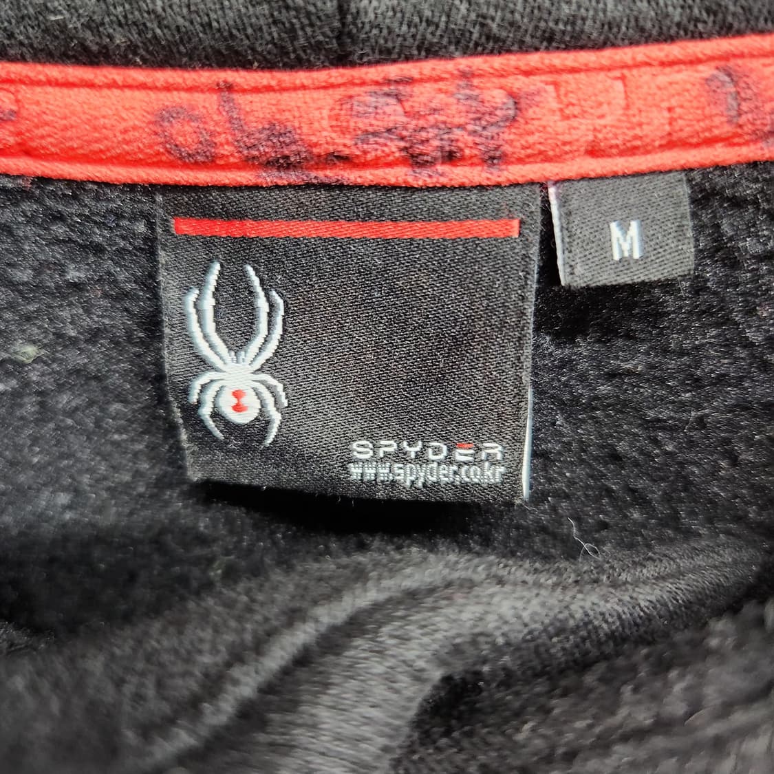 스파이더 빅로고 사이드 그라데이션 후드티 M(L) 상품이미지5