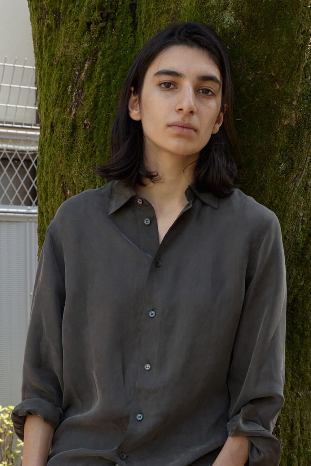 머듈 / oversized shirts /cupra /black 상품이미지1