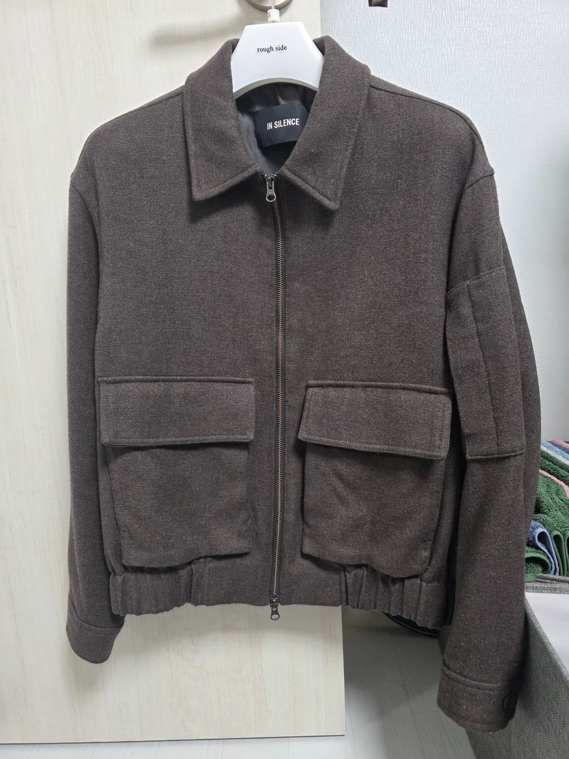 인사일런스 울 블렌드 블루종 M 상품이미지1