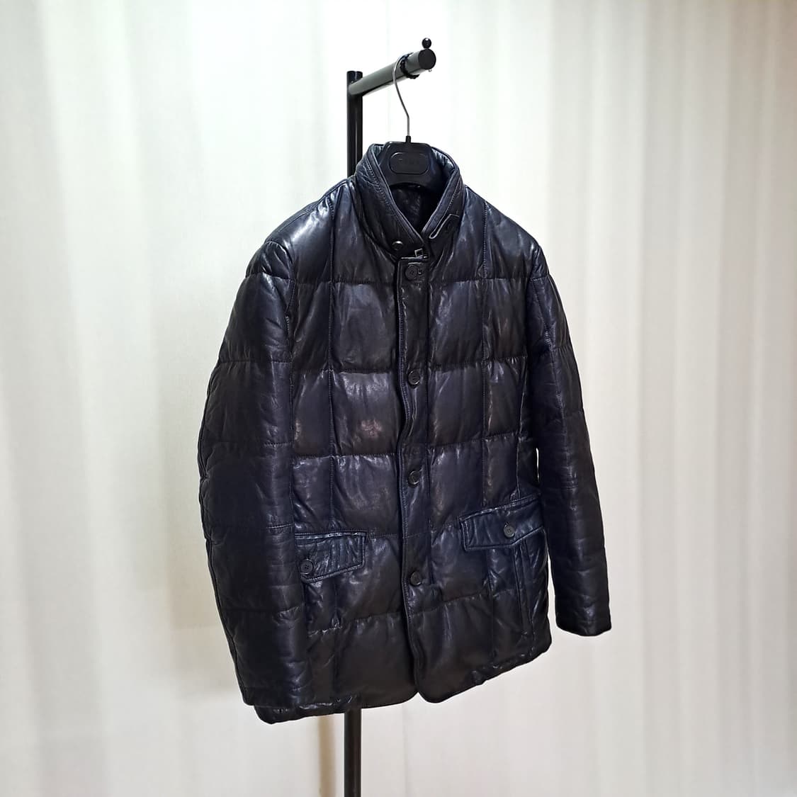(택포) 양가죽 구스다운 블랙 자켓 95 B575 상품이미지2