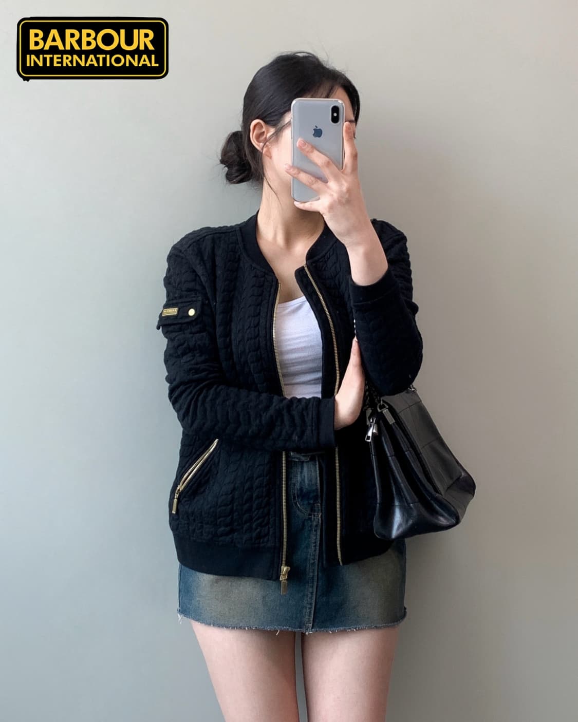 바버 퀼팅 봄버 자켓 상품이미지2