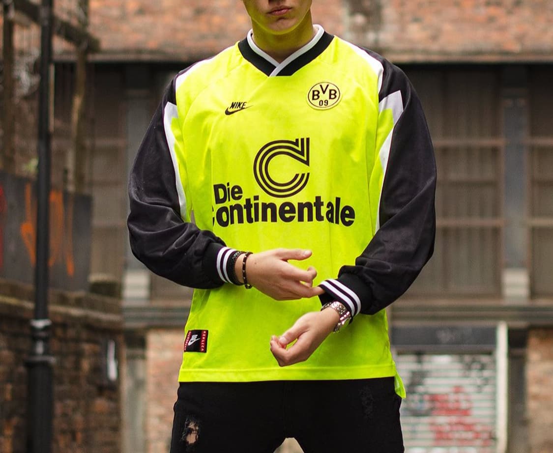 95-96 도르트문트 어웨이 축구유니폼 나이키긴팔 상품이미지1
