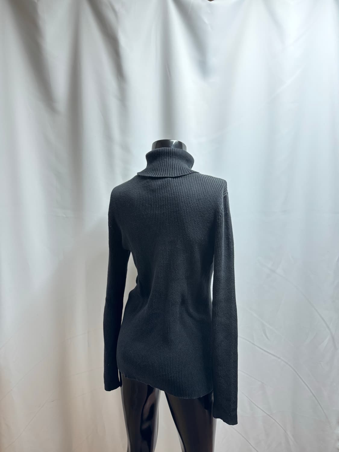 lauren ralph lauren 터틀넥 니트 워시드 블랙 상품이미지3