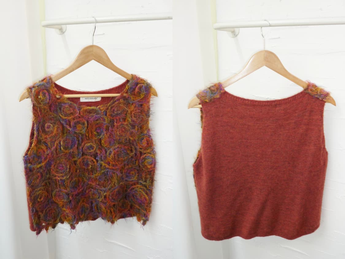 bohemian rose knit vest 상품이미지5