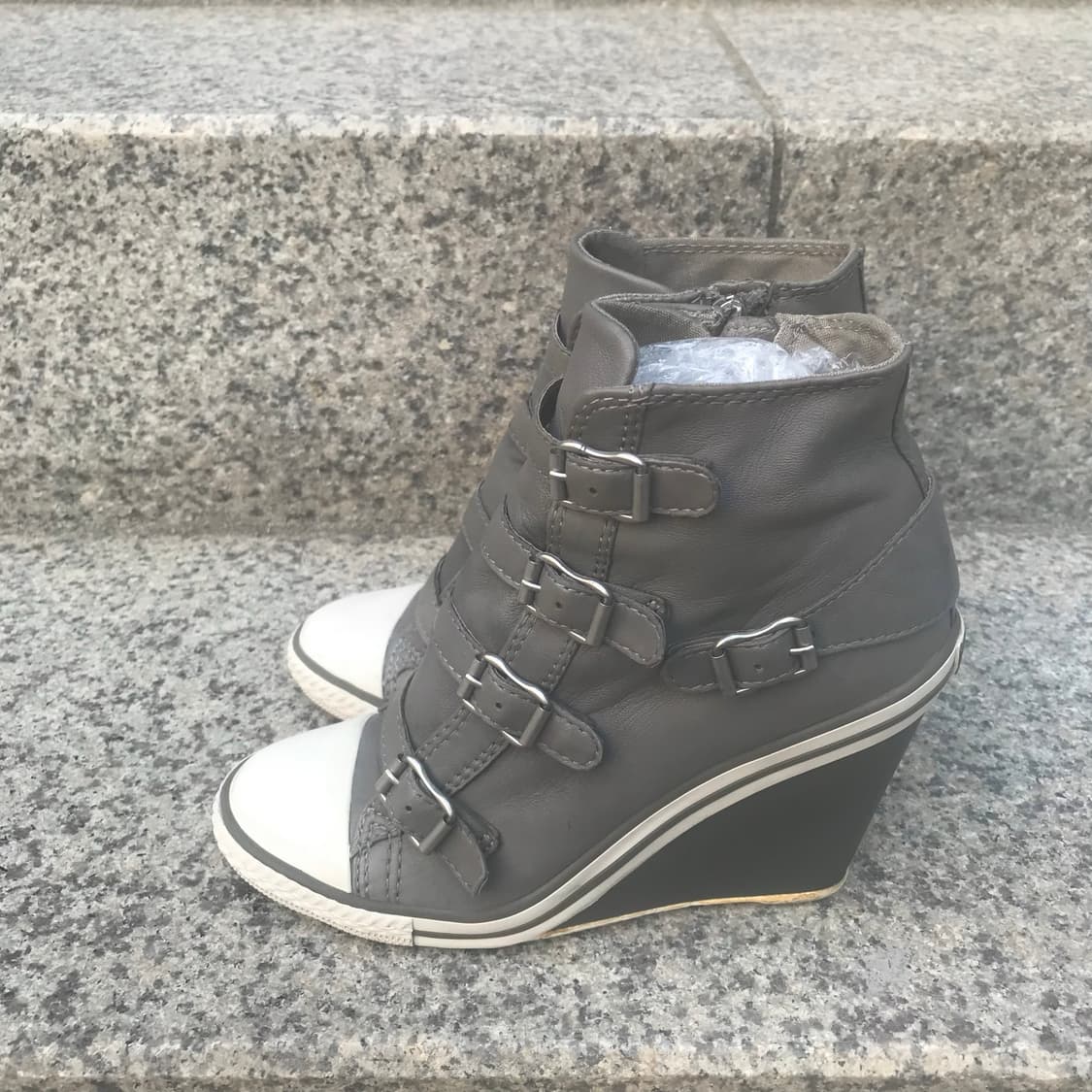 Ash 아쉬 레더 웨지힐 하이탑 스니커즈 상품이미지5