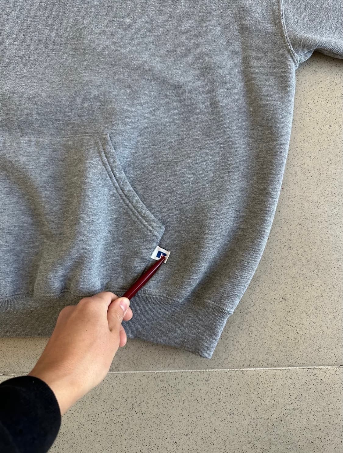 90s 빈티지 러셀 후드 그레이 상품이미지3