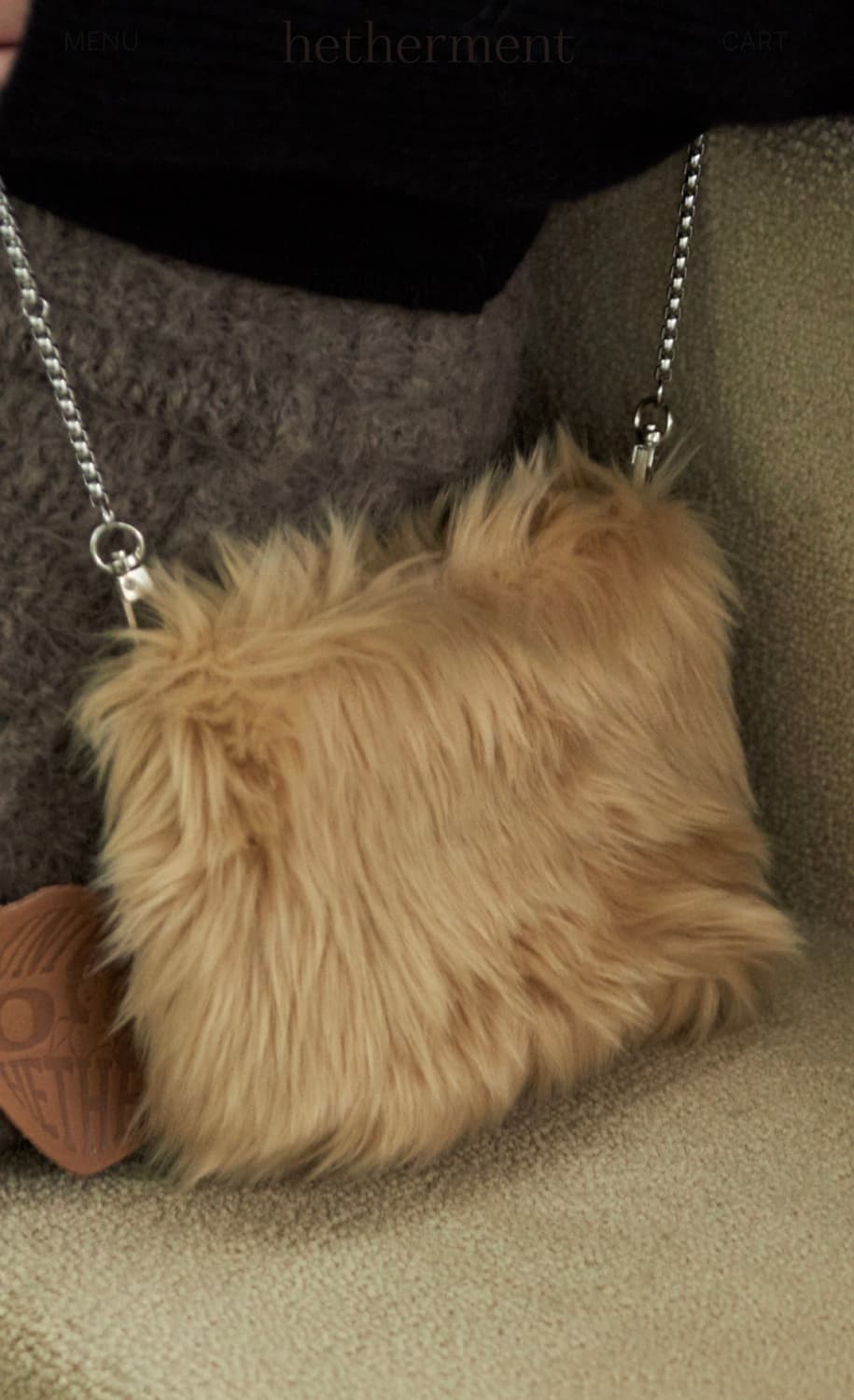 baby hether fur bag (brown) 상품이미지1