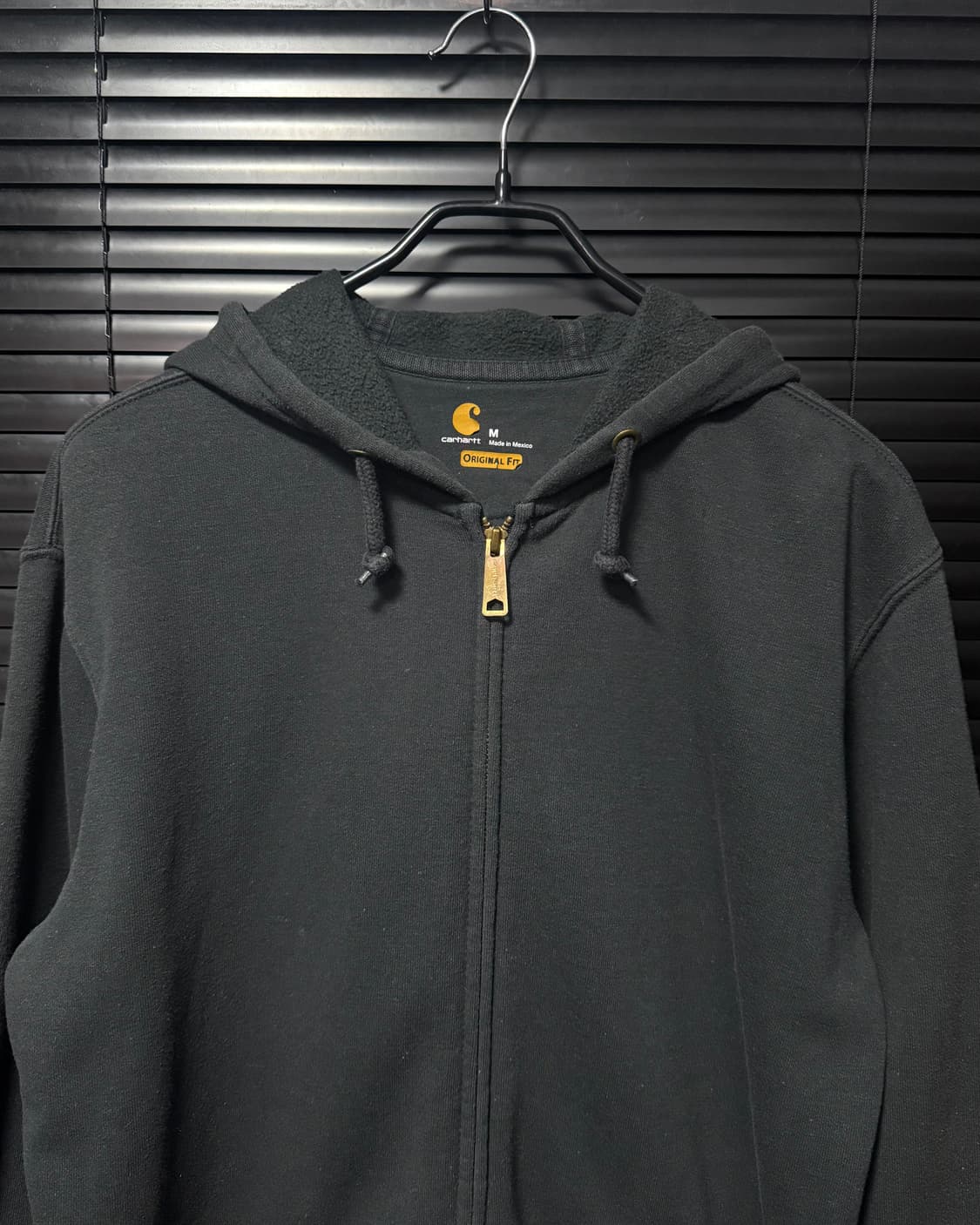 칼하트 후드 후디 스웻 집업 남색 네이비 M 95 오버핏 기모 워크 블랙 상품이미지3