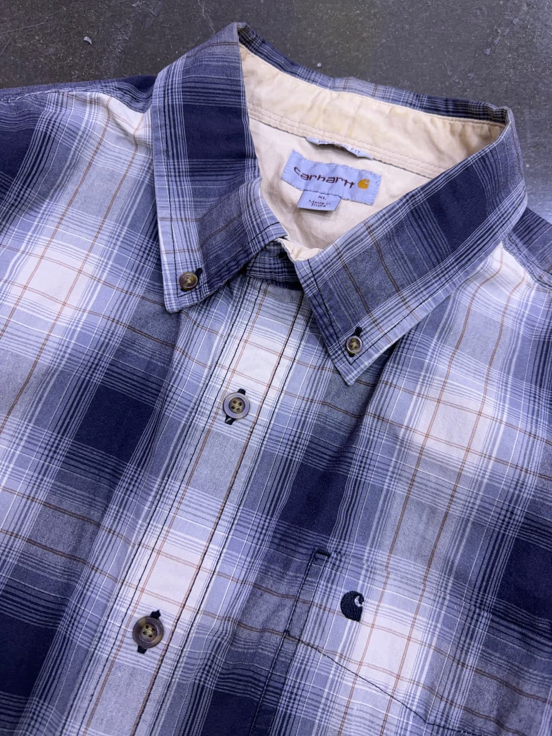 칼하트 릴렉스핏 원포켓 캐쥬얼 체크셔츠 남방 XL 상품이미지3