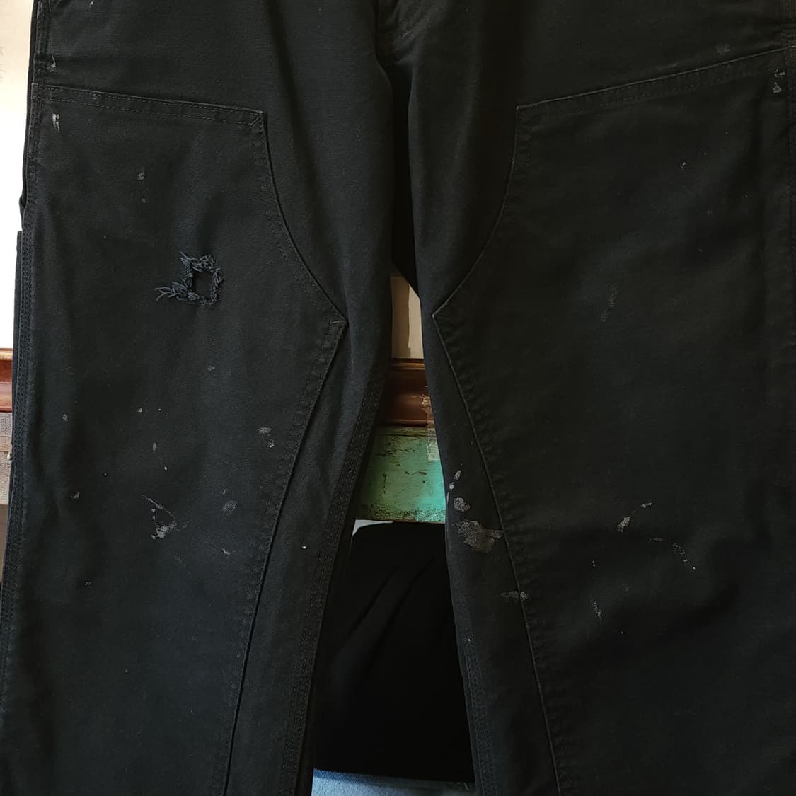 칼하트 워크팬츠 더블니 유틸리티 워크팬츠 블랙 31x30 상품이미지5