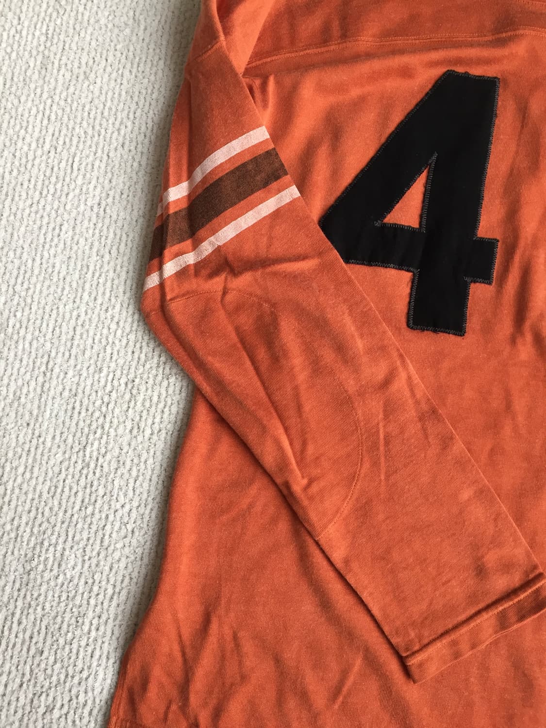 Joe mccoy 조맥코이 레이온 풋볼 티셔츠 오렌지 상품이미지4