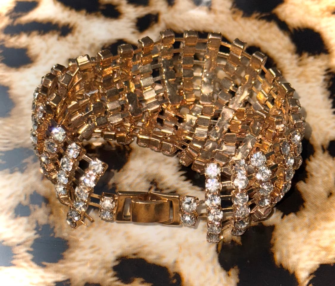 시부야 골드 큐빅 체인 뱅글 팔찌 상품이미지4