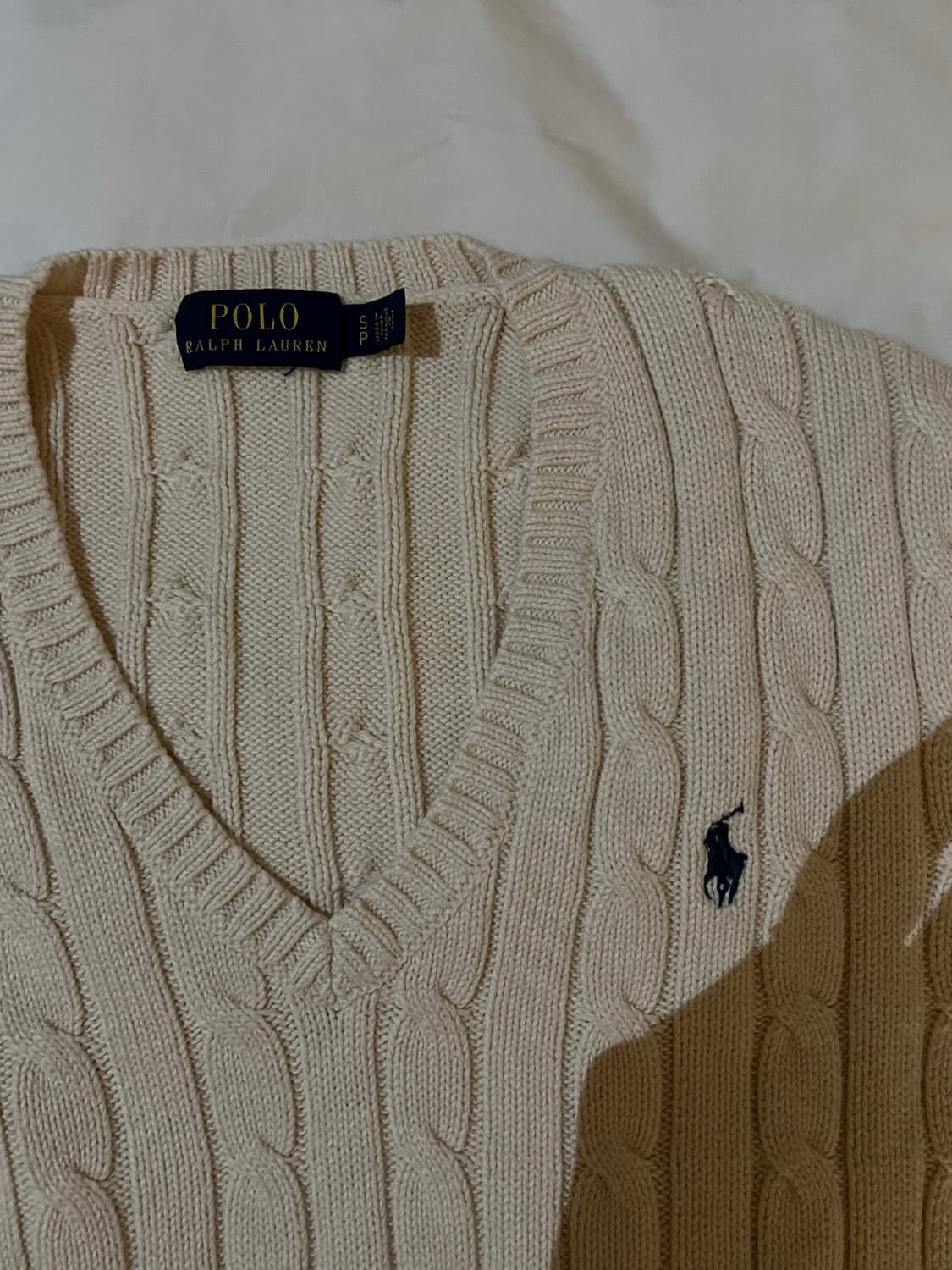 폴로 케이블 니트 S 상품이미지2