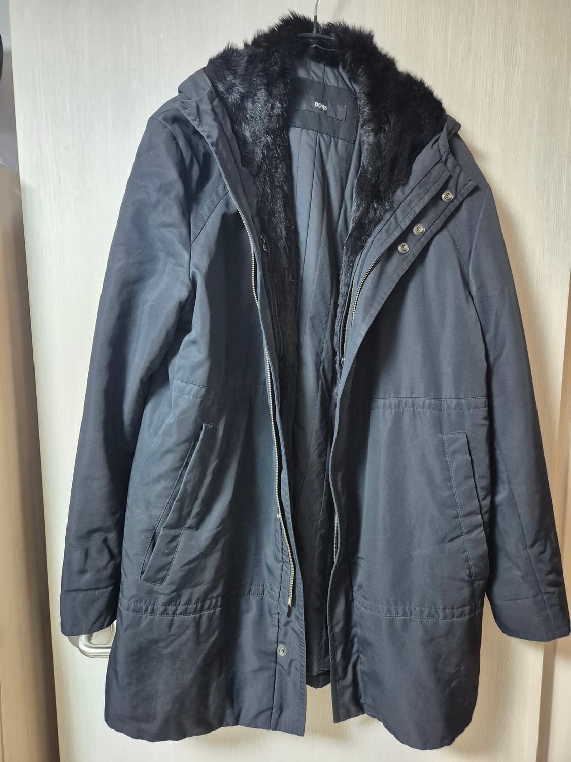 휴고보스 리얼래빗 퍼코트 누빔패딩 코트 점퍼 54 남성 상품이미지2