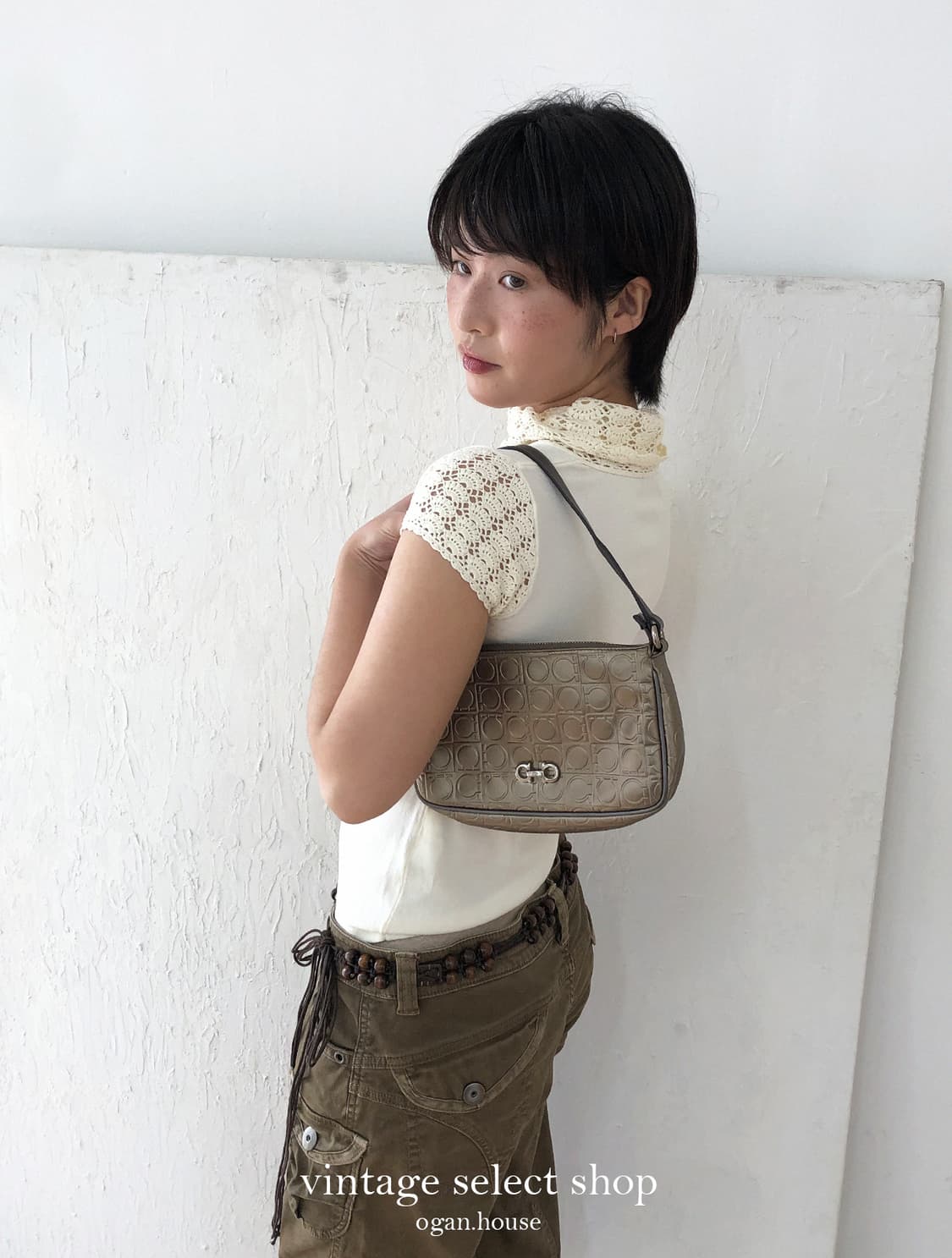 vintage lace sleeve knit top 상품이미지3