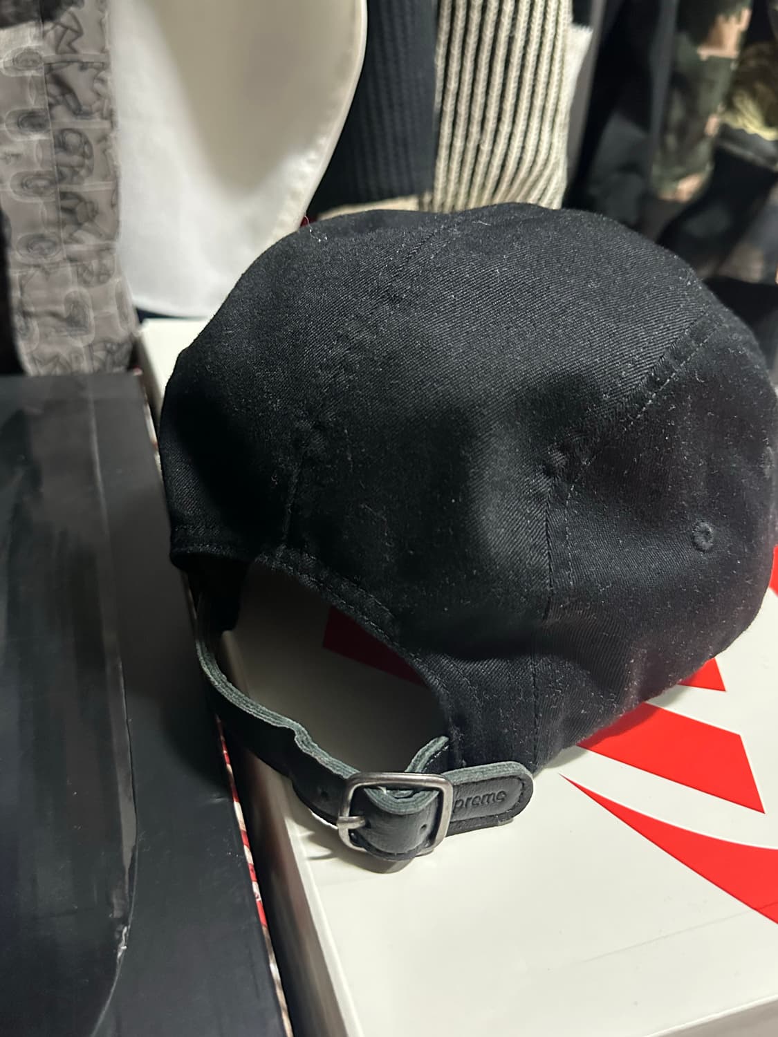 Supreme 캠프캡 블랙 상품이미지3
