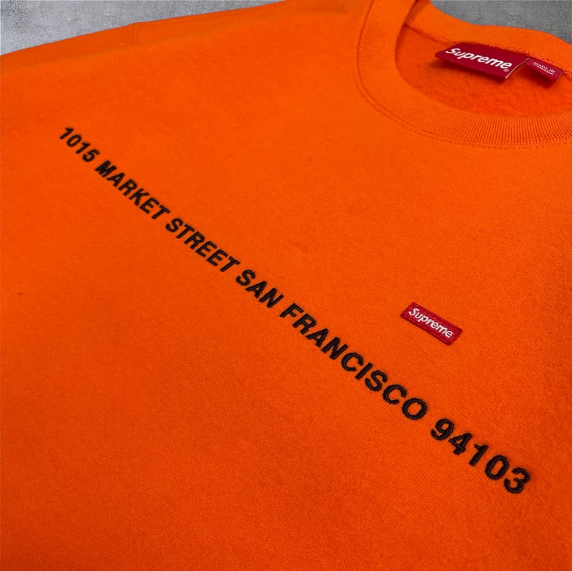 슈프림 Supreme 오렌지 샌프란시스코 스몰 박스 크루넥 맨투맨 M 상품이미지8
