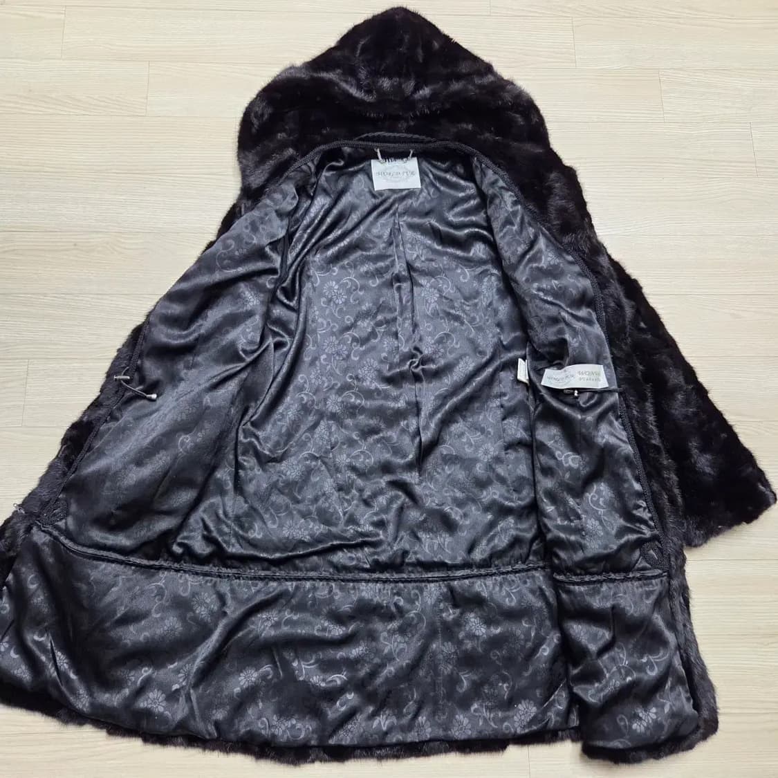 원우모피 밍크후드코트 상품이미지4