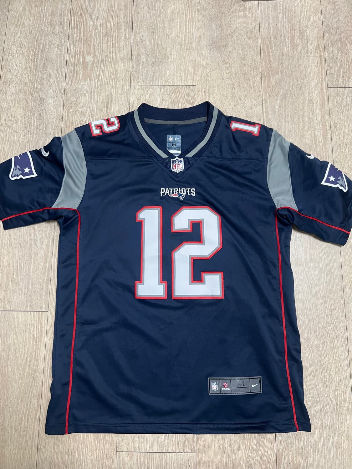 나이키 뉴잉글랜드 패트리어츠 12번 미식축구 톰브래디 M 상품이미지1