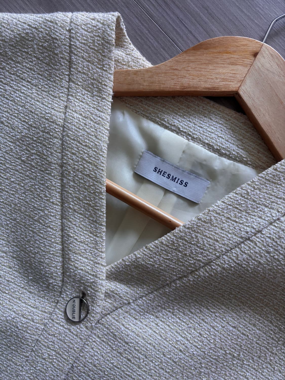 쉬즈미스 여름 트위드자켓 55사이즈 상품이미지2