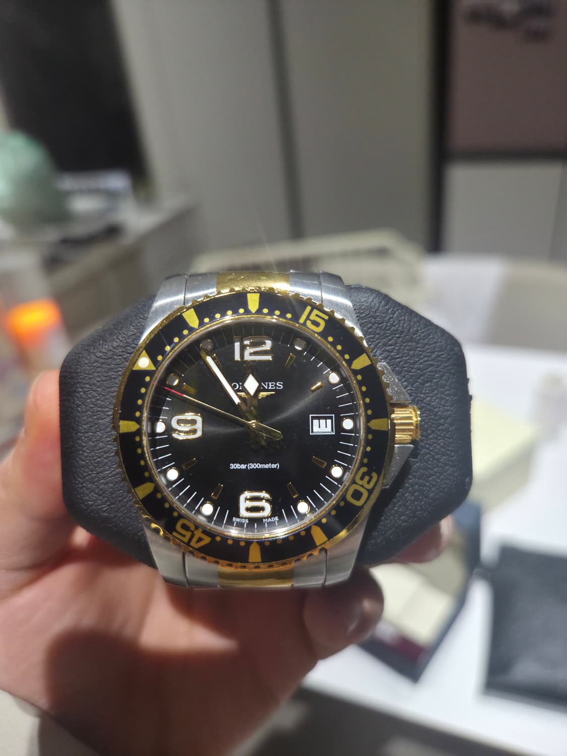 론진 하이드로콘퀘스트 콤비색상 41mm 쿼츠 상품이미지1