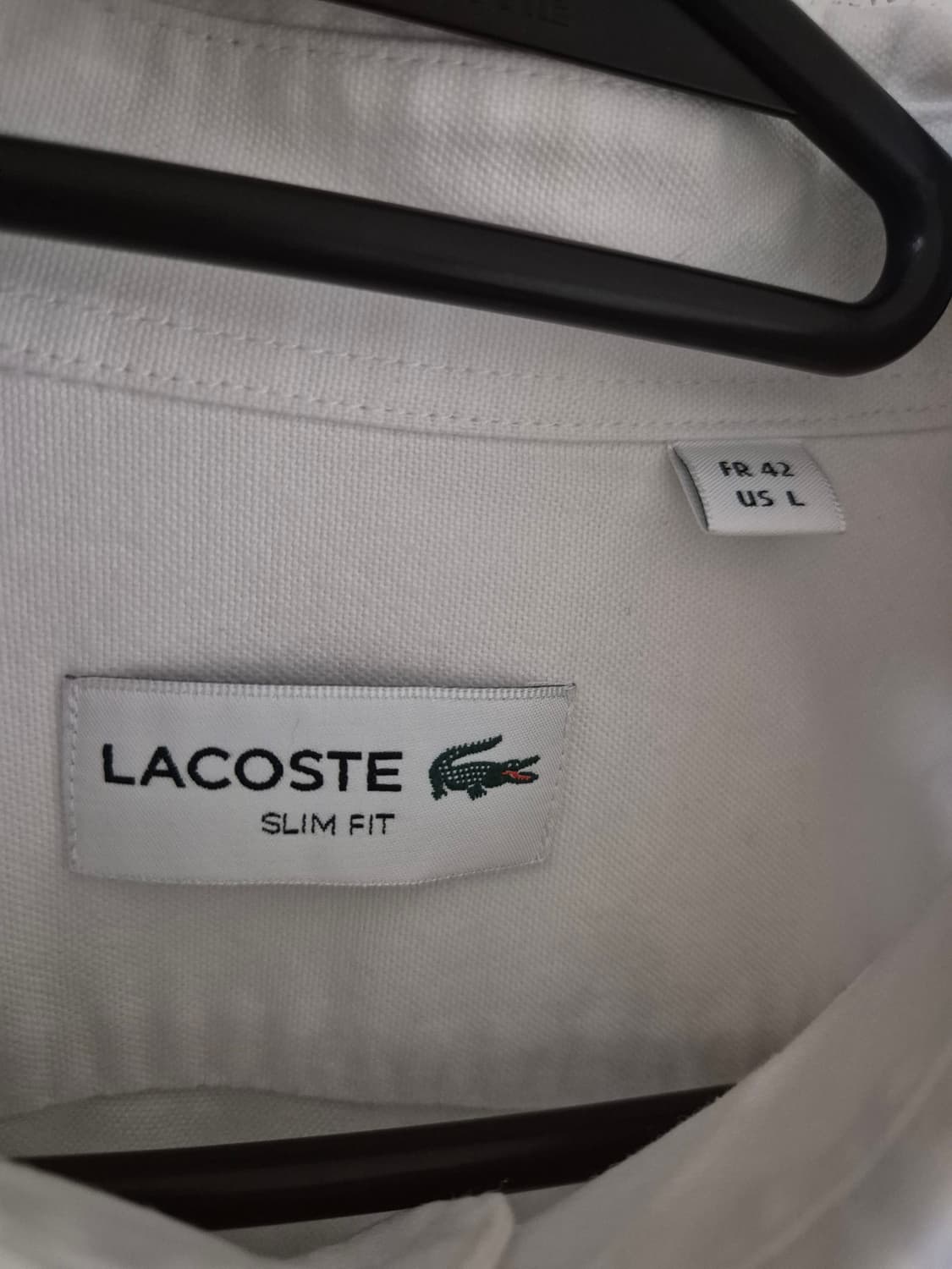 [105]라코스테 흰셔츠 긴팔 봄시즌 상품이미지4