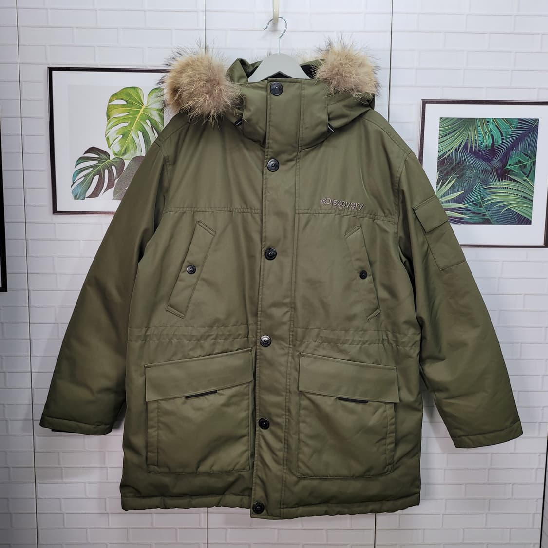 디스커버리 익스페디션 마젤란 카기색 오리털 패딩 자켓 110사이즈 상품이미지1