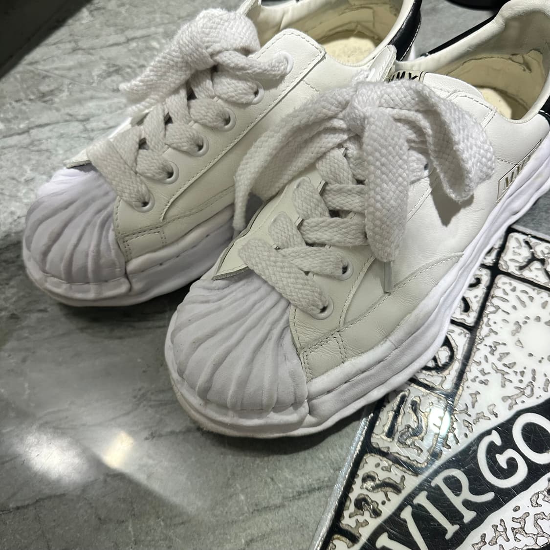 [41] 미하라 야스히로 블레이키 레더 화이트 상품이미지2