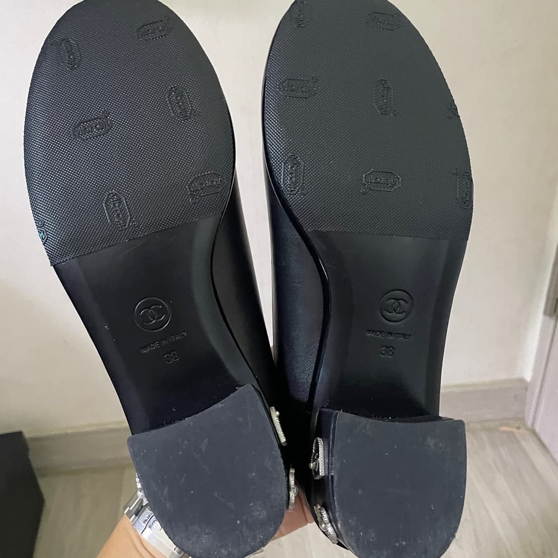  샤넬 여성 장식 구두 블랙 38 (240mm) 상품이미지6
