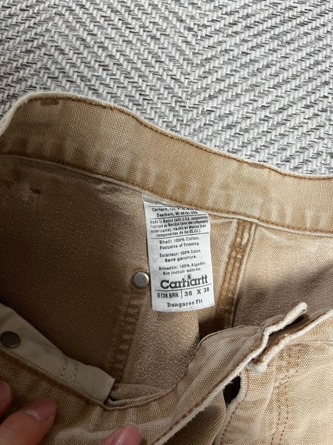 칼하트 더블니 브라운 36x36 상품이미지3