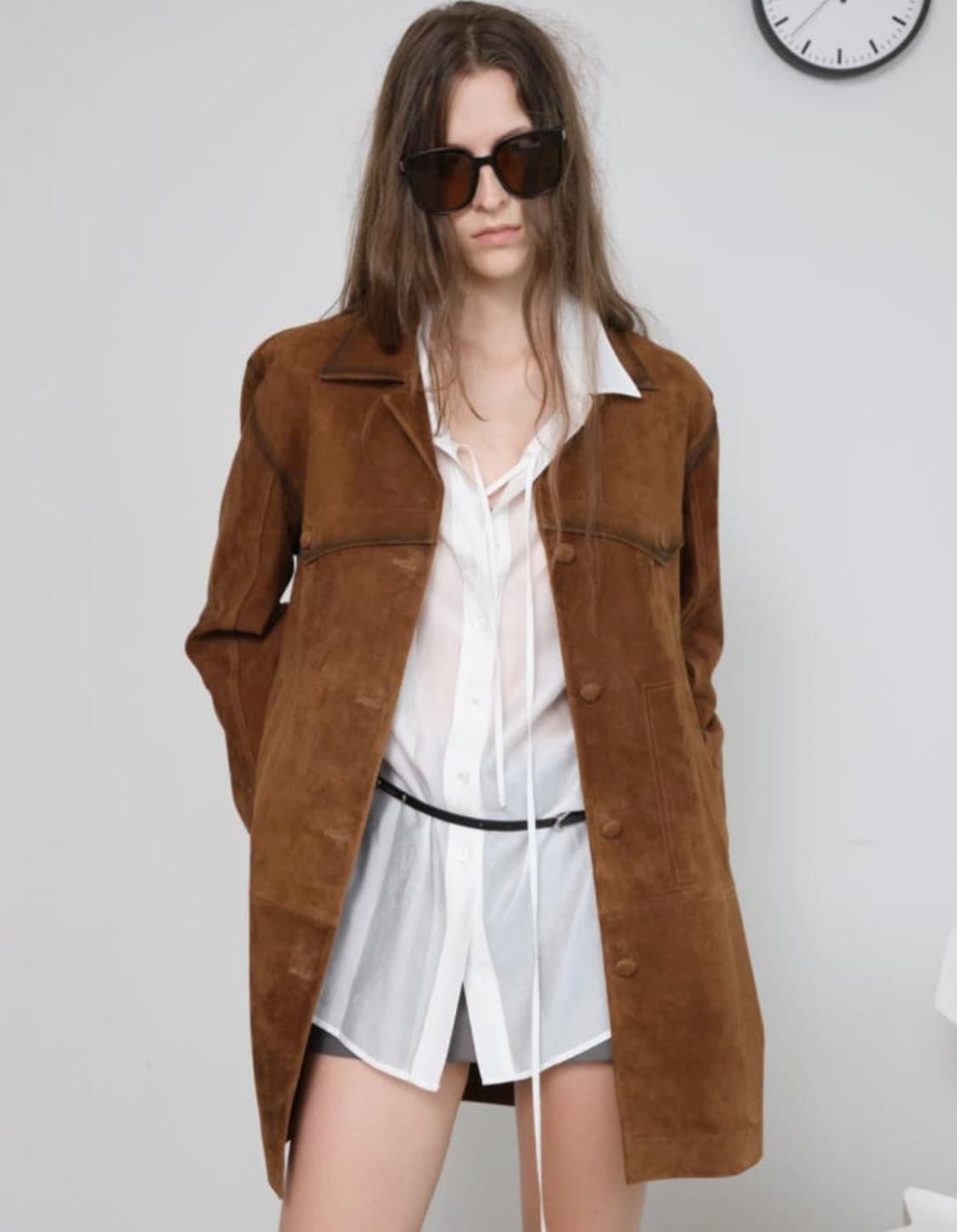 런던플랏 나파 스웨이드 고트 자켓 미사용품 상품이미지1