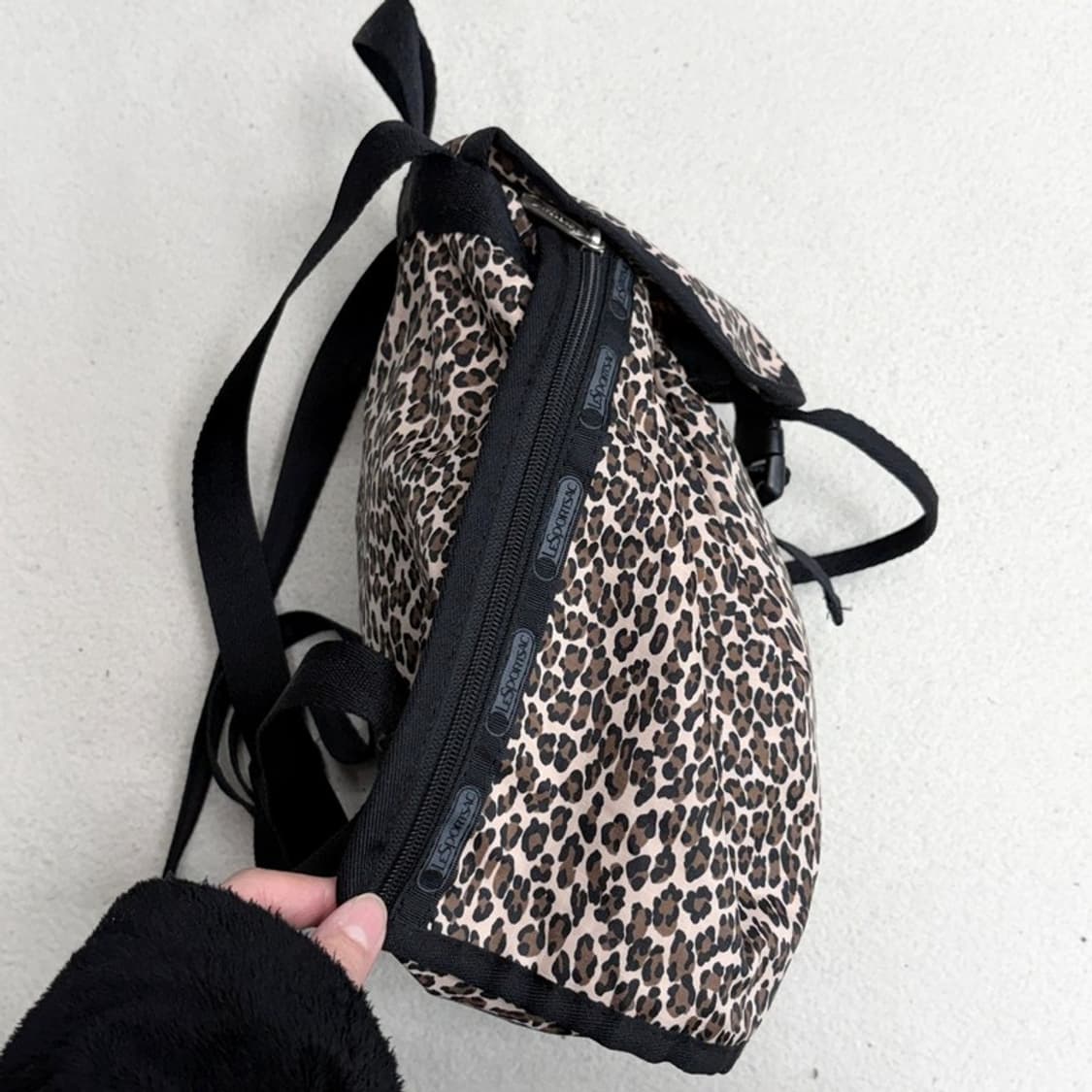 LESPORTSAC 레오파드 프린트 미니 백팩 상품이미지3