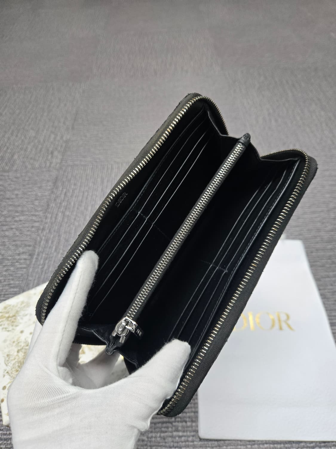 [특가][정품] 디올 오블리크 지퍼돌이 장지갑 상품이미지6