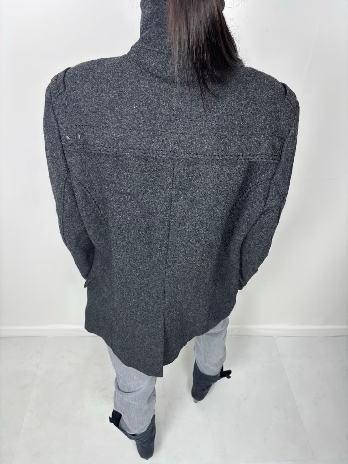 HIGH NECK WOOL JACKET 상품이미지9