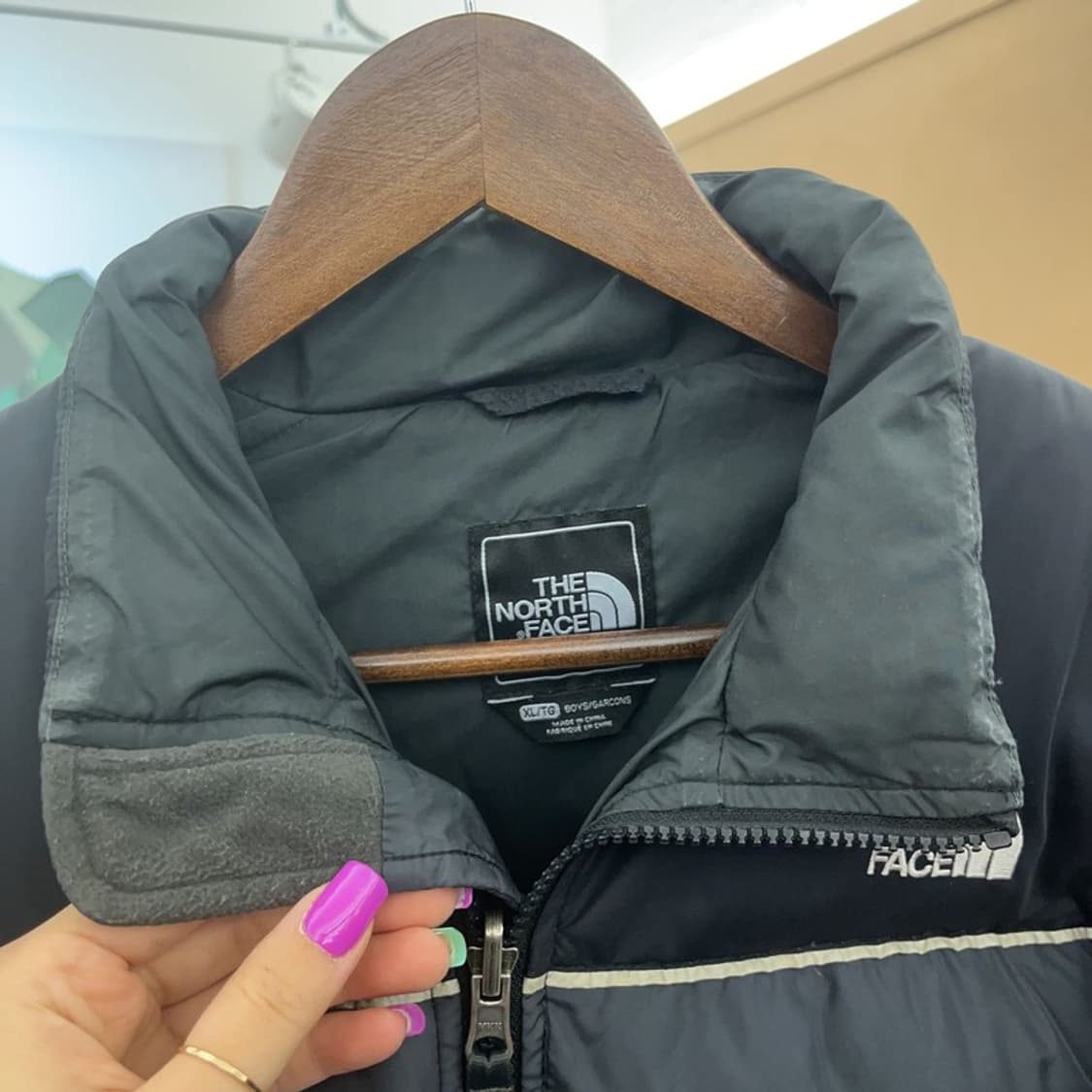 노스페이스 550 눕시 레트로 구스다운 패딩 점퍼 XL C06829 상품이미지7