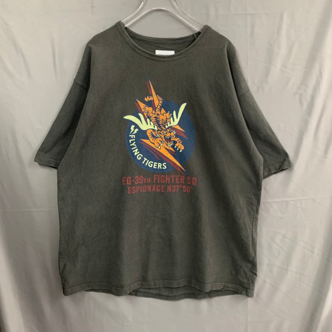 XL 에스피오나지 플라잉 타이거 헤비웨이트 프린팅 반팔티 상품이미지2