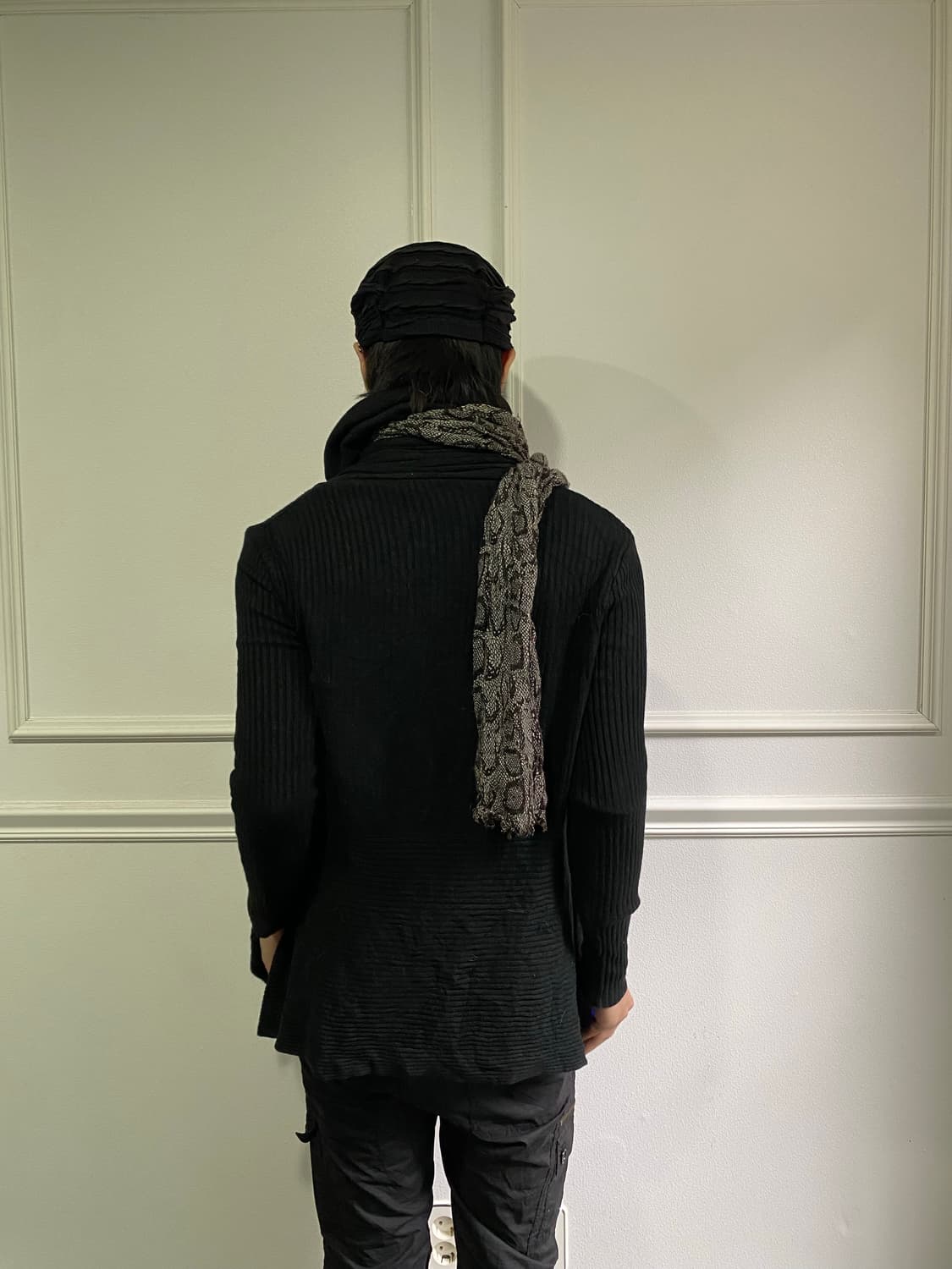 JPN Unbalanced Layering Cardigan 상품이미지9
