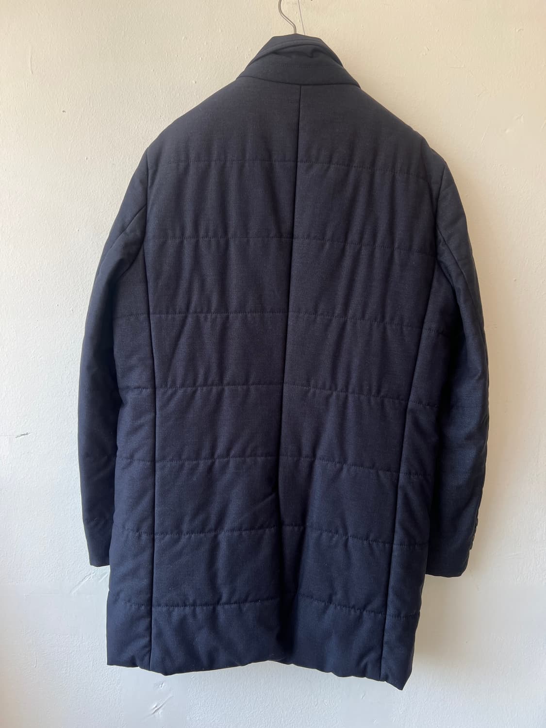 코모도스퀘어 남성 네이비 패딩코트 싱글코트 상품이미지3