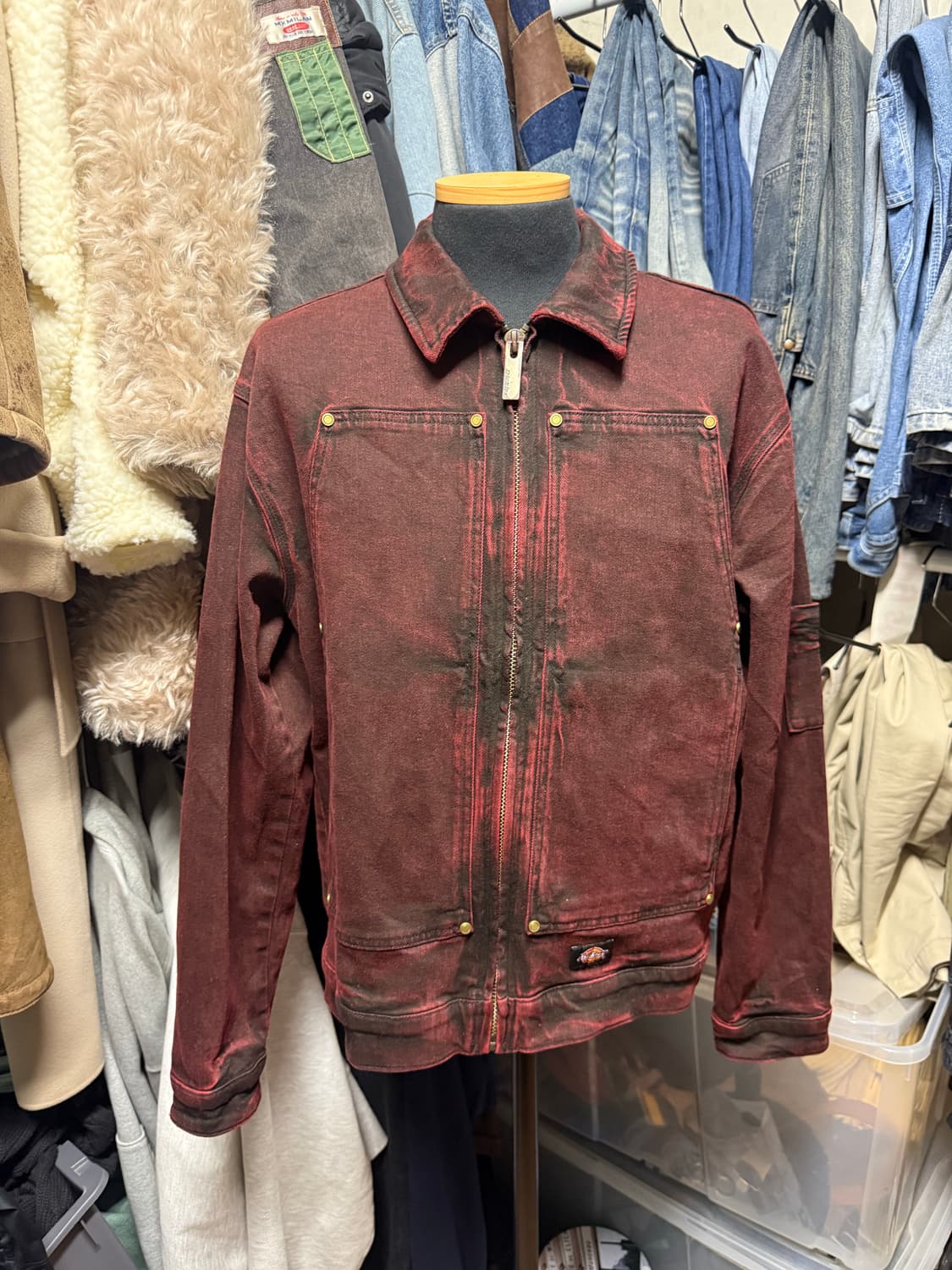 [M] 디키즈 아이젠하워 워시드 데님자켓 상품이미지1