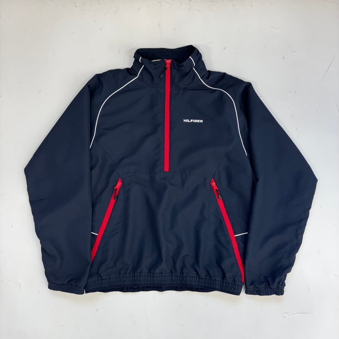 타미 힐피거 빈티지 배색 하프 집업 아노락  상품이미지1