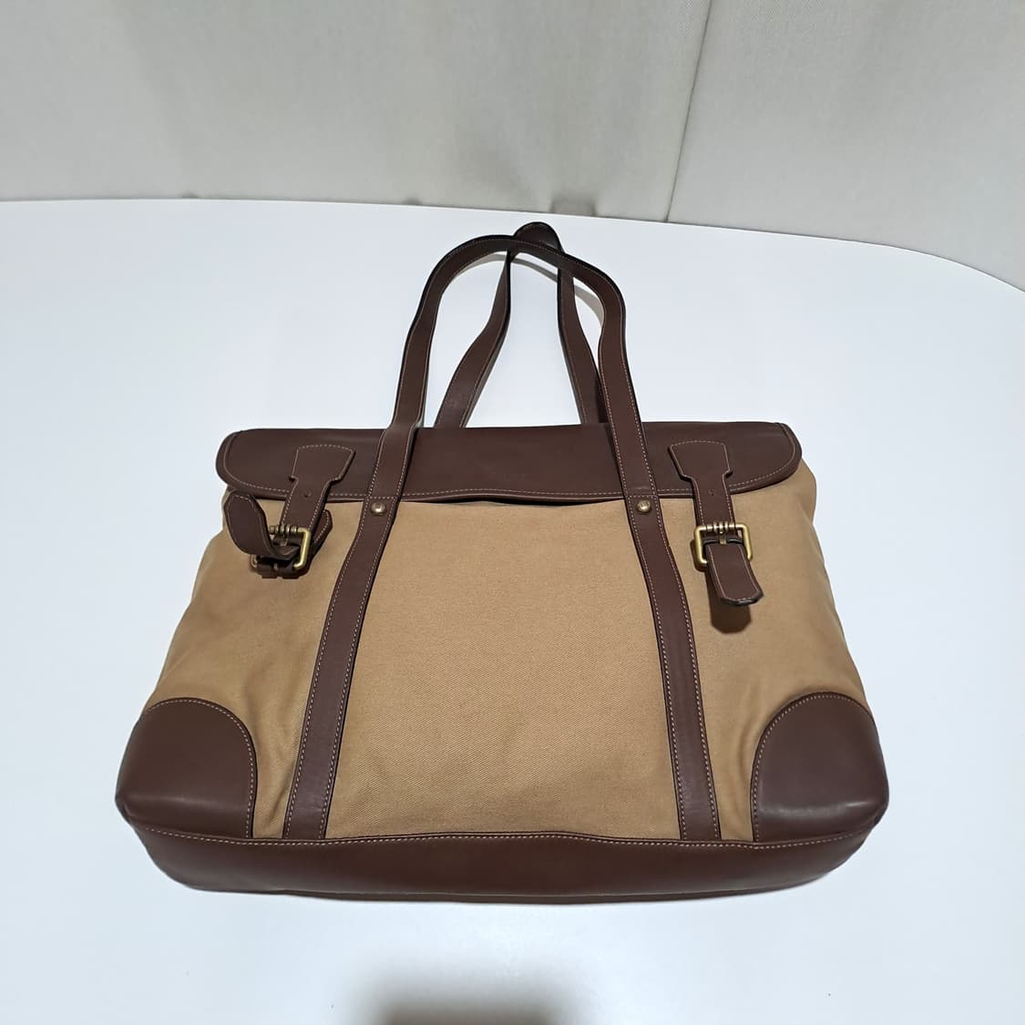 (택포) 닥스 가죽 배색 토트 숄더백 A1001 상품이미지6